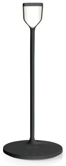 Nedis LTLGQ4M2BK - Stm. lampa s bezdr. nabíjaním Qi LED/5,5W/230V 2700-6500K