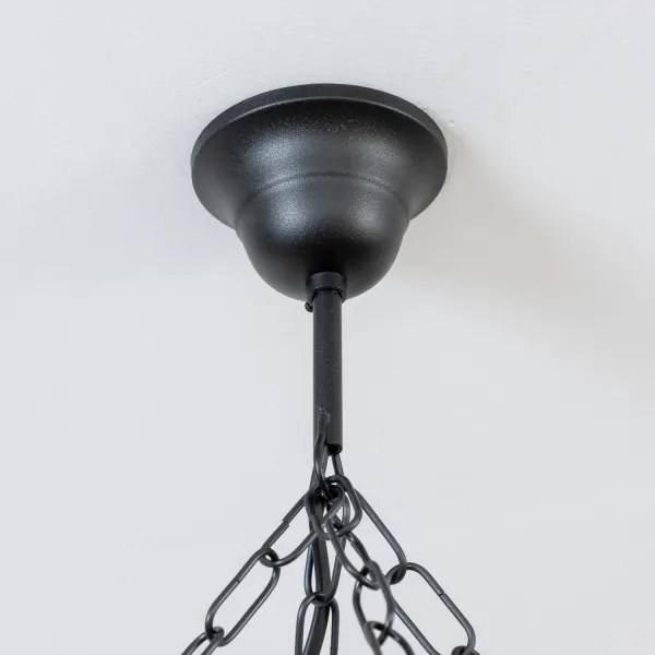 Brilagi - Luster na reťazi TIMONA 8xE14/40W/230V priemer 70 cm buk/orech