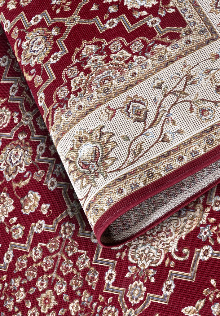 Kusový koberec Villeroy & Boch 106057 Red, Cream – na von aj na doma, 120x180, červená, chodba / predsieň, Villeroy & Boch