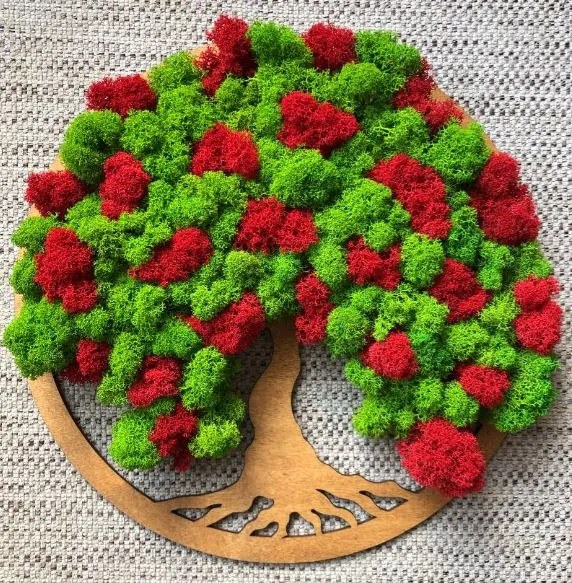 Strom na stenu z machu Angelina 30 cm