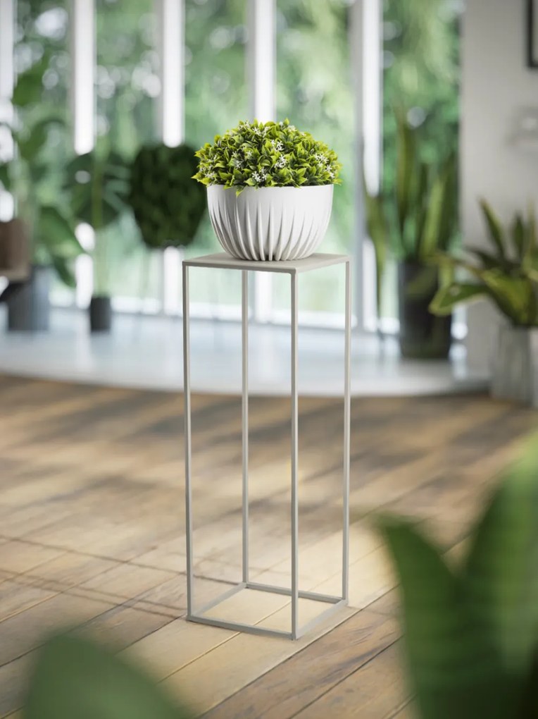 STOJAN NA KVETINÁČ SIMPLE 70X24X24 CM BÉŽOVÁ