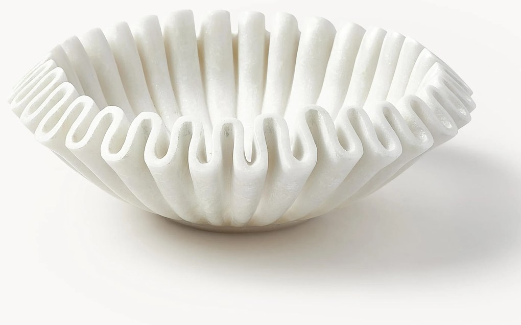 Ručne vyrobená dekoračná mramorová miska Santorini, Ø 31 cm