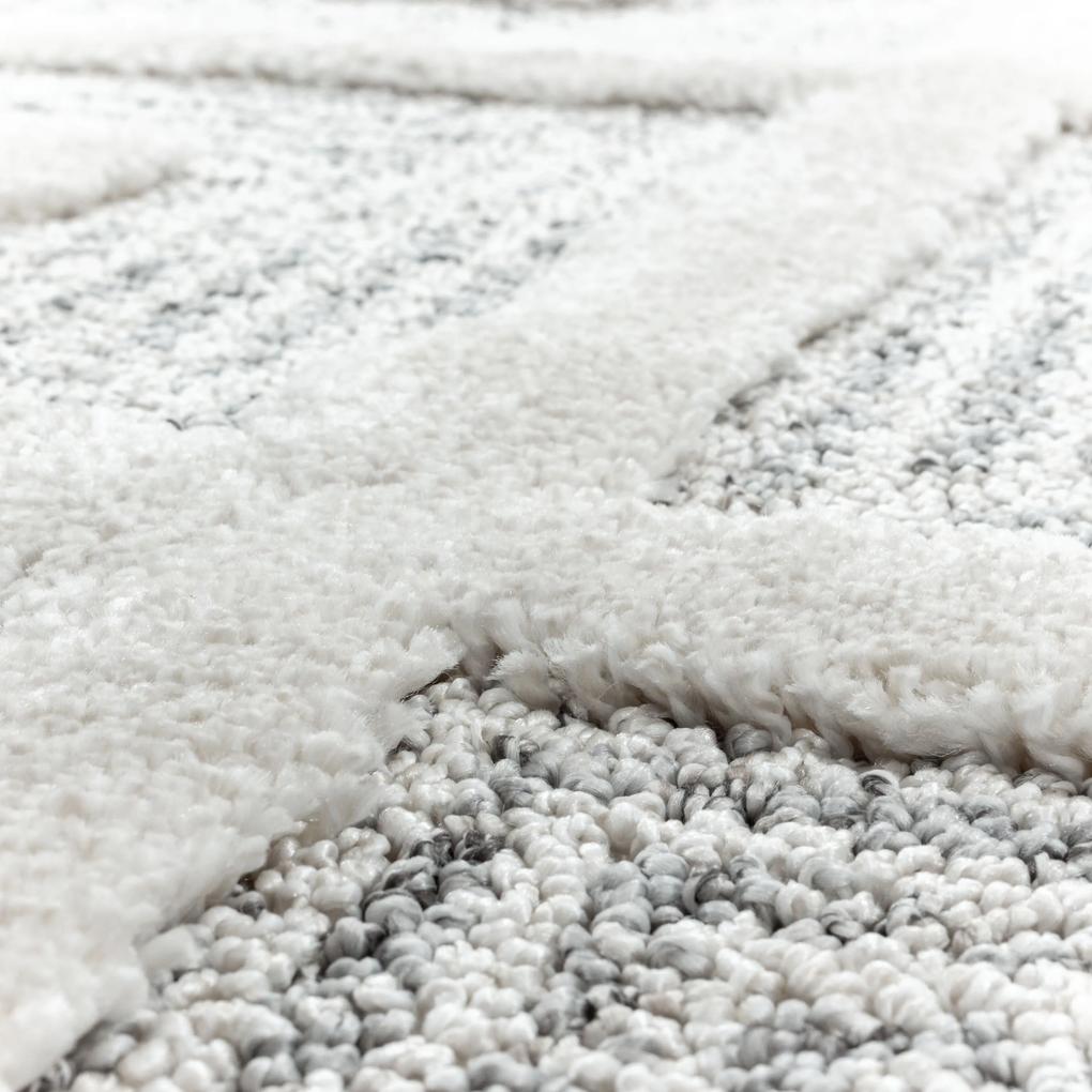Ayyildiz Kusový koberec PISA 4707, Okrúhly, Sivá Rozmer koberca: 160 cm KRUH