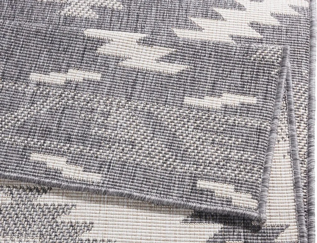 DOPREDAJ: 120x170 cm Kusový koberec Twin Supreme 103428 Malibu grey creme – na von aj na doma, 120x170, šedá, chodba / predsieň, Hanse Home