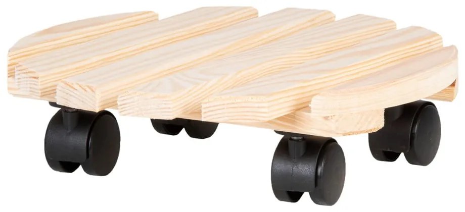 Drevený pojazdný podstavec pod kvetináč ø 29 cm (výška 8 cm) Indoor &amp; Outdoor – Esschert Design