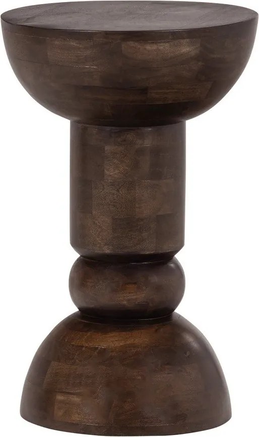 Okrúhly odkladací stolík z mangového dreva ø 46 cm Emel – WOOOD