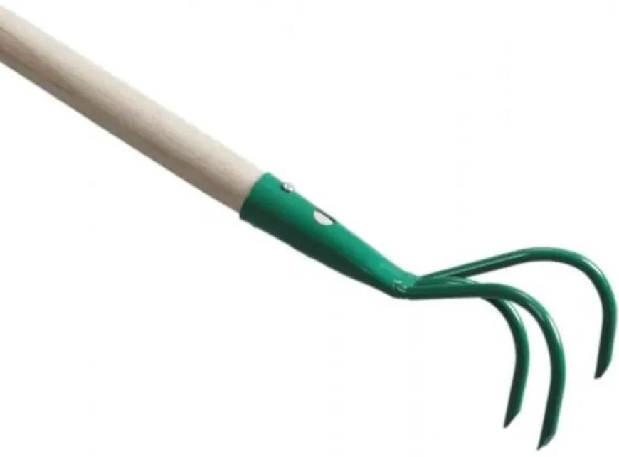 Kultivátor s troma hrotmi, zelený veľký 7 cm 75cm 07654