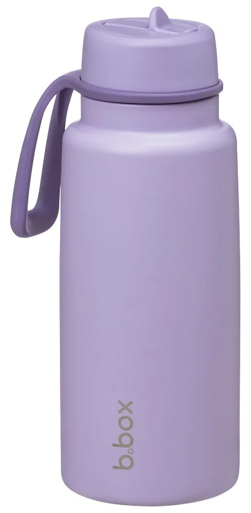 Antikorová termofľaša so slamkou 1 l - fialová