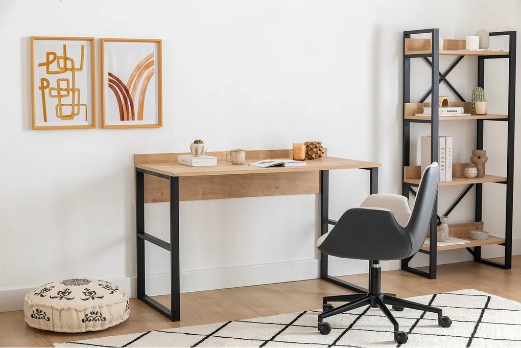 Pracovný stôl Deha Black and Sapphire Oak