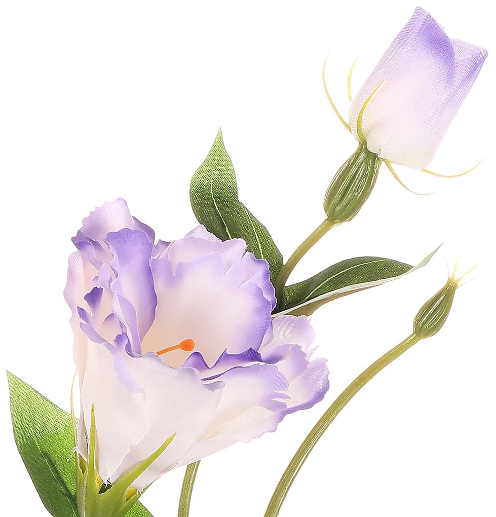 Autronic - Eustoma, umělá řezaná květina, barva fialová. - KU5003 PUR