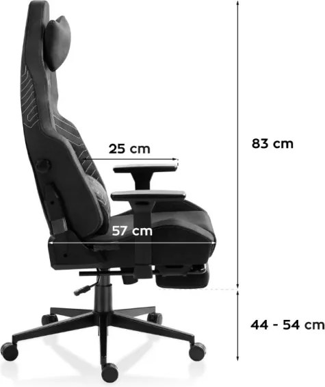 Herná stolička Force 8.1 Black