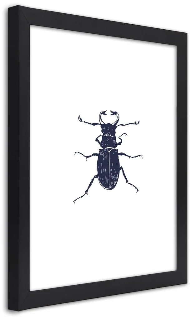 Gario Plagát Čierny chrobák Farba rámu: Bez rámu, Rozmery: 30 x 45 cm