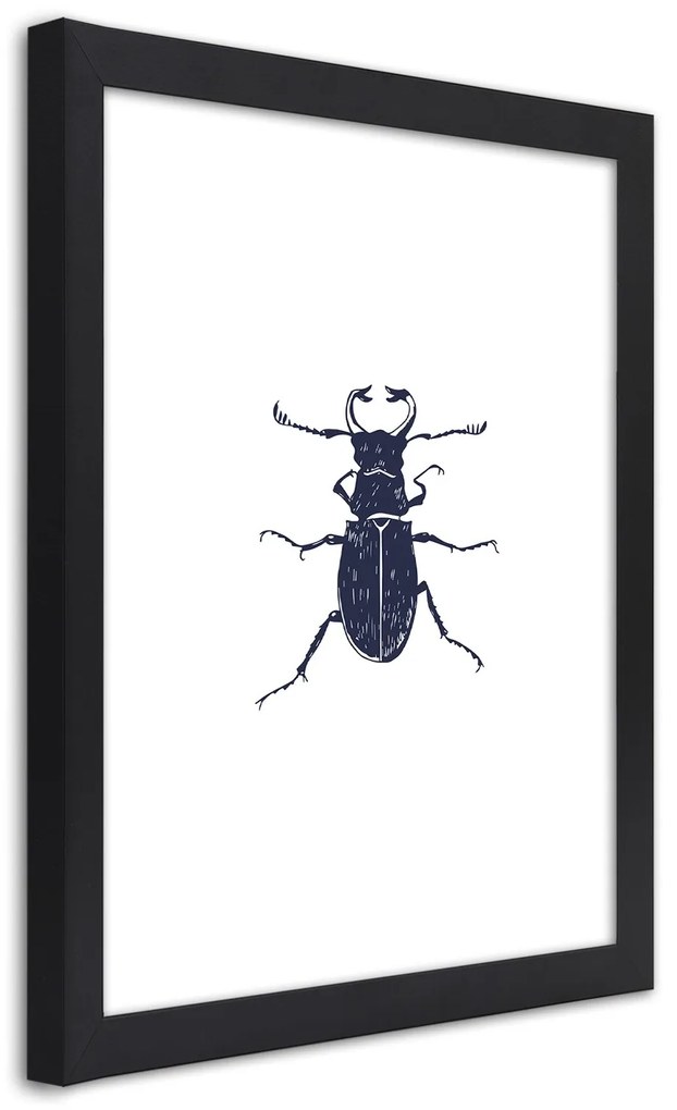 Gario Plagát Čierny chrobák Farba rámu: Bez rámu, Rozmery: 40 x 60 cm