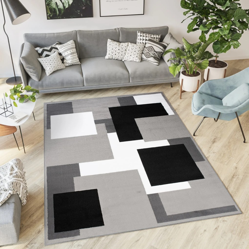 Koberec T968A GRAY CHEAP PP CRM Veľkosť: 250x350cm