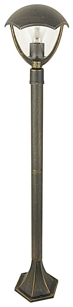 RABALUX Vonkajšia stojacia lampa MIAMI, 1xE27, 40W, 100cm, zlatá, IP44