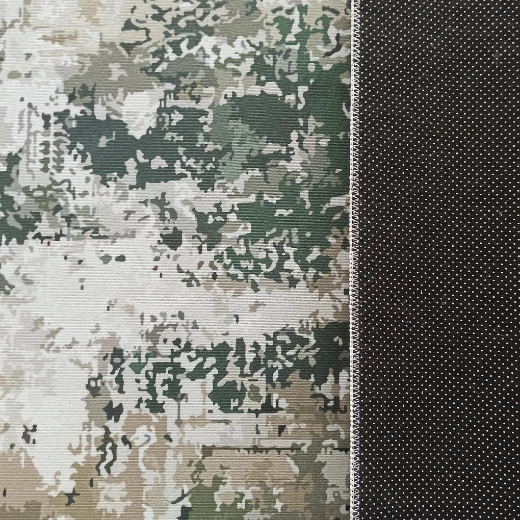 DY Sivo-zelený koberec s abstraktným vzorom Horeca-New 123 Rozmer: 80x150 cm