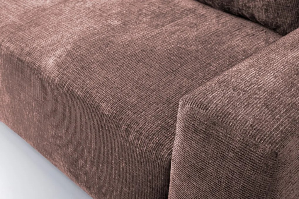 Rozkladacia pohovka Anafi, tmavo ružová látka