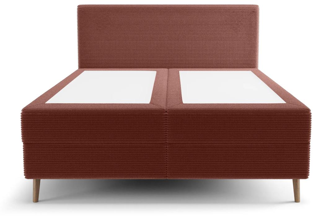 Jednolôžková posteľ 120 cm Napoli Comfort (terakota) (s roštom, s úl. priestorom). Vlastná spoľahlivá doprava až k Vám domov. 1082517