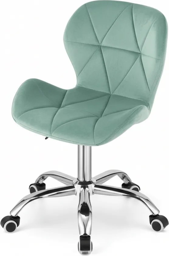 Mentolová kancelárska stolička AVOLA VELVET