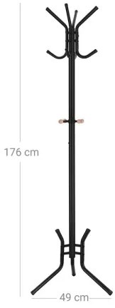 Stojanový vešiak LINEA čierny