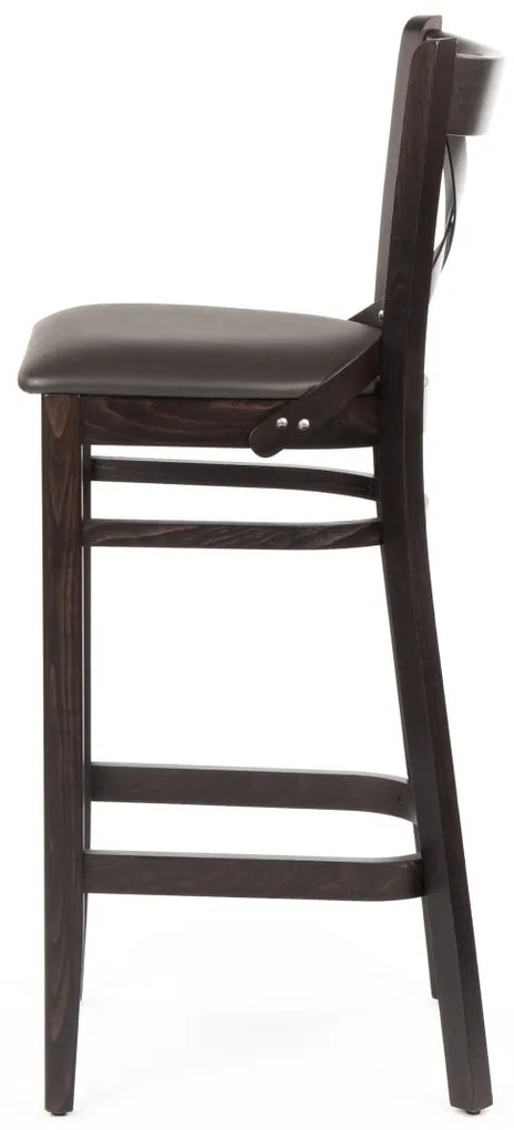 XTON 04 SG UP AMERICAN WALNUT DREVENÁ BAROVÁ STOLIČKA S PODSEDÁKOM brown