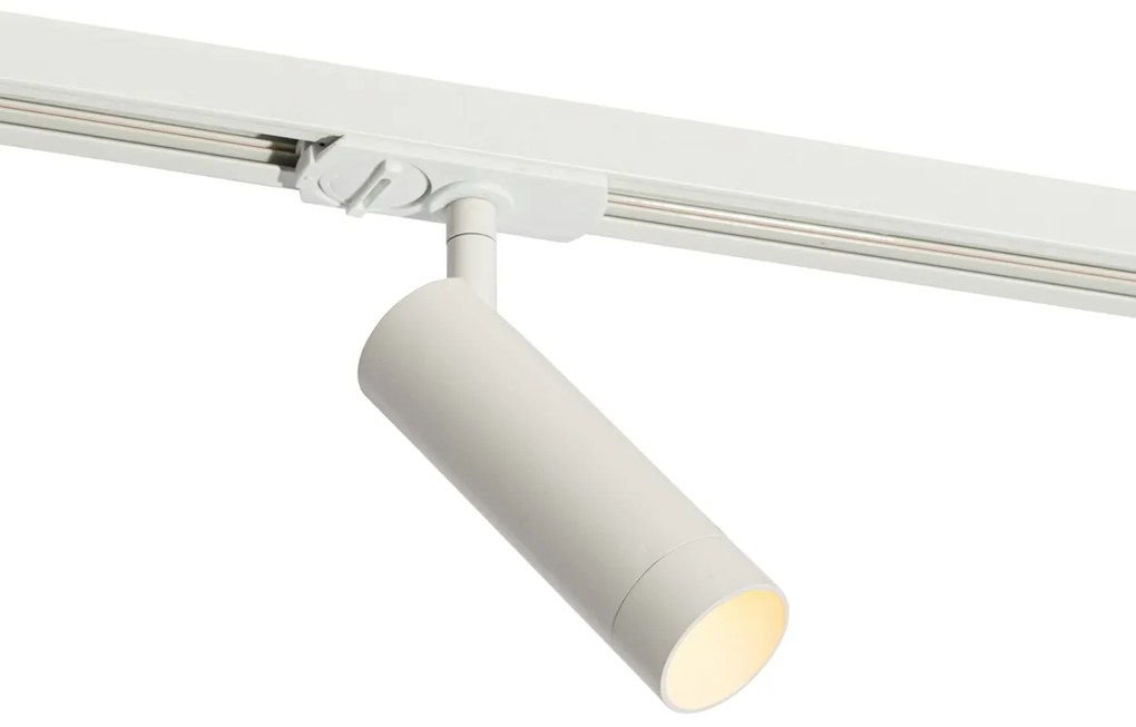 Moderný biely reflektor pre 1-fázový 35 mm koľajnicový systém - Iconic Jeana Luxe