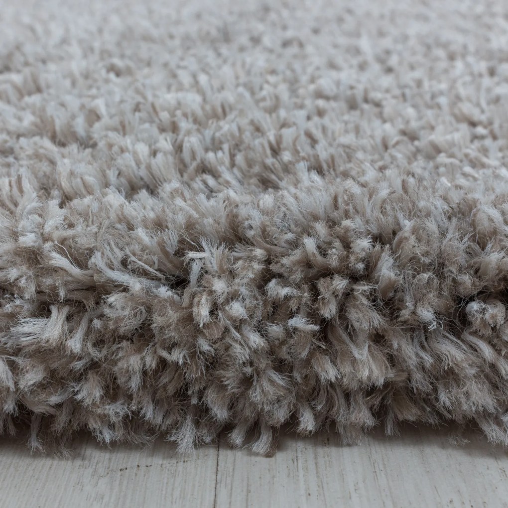 Ayyildiz koberce Kusový koberec Fluffy Shaggy 3500 beige kruh - 160x160 (priemer) kruh cm