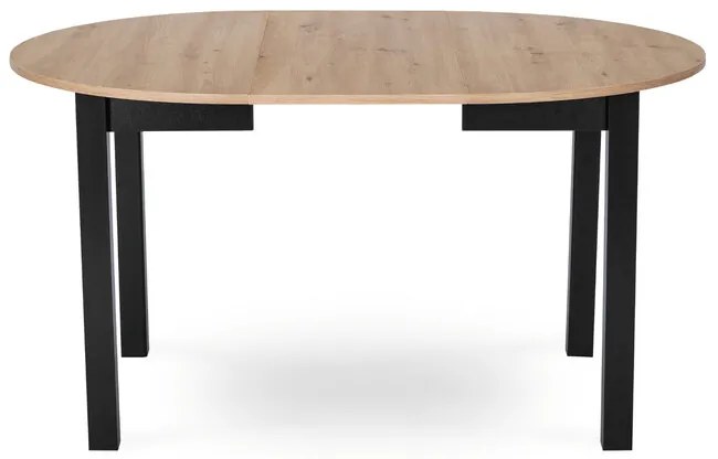 Rozkladací jedálenský stôl Klara 102-142 cm MDF Dub riviera čierna