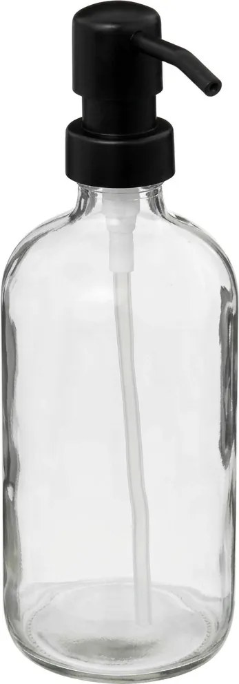 Arte Regal Dávkovač na mydlo/šampón/kondicionér dávkovač - 0,5l - číre sklo