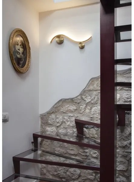 Redo 01-3112 - LED Nástenné svietidlo WAVE LED/11W/230V mosadz