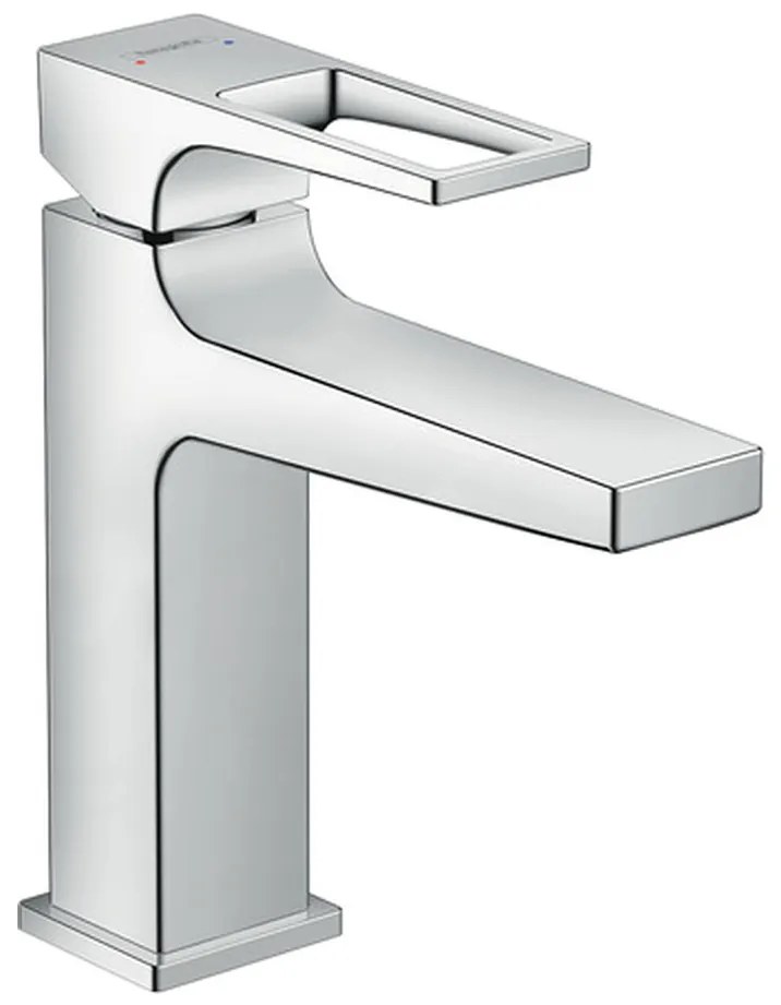 Hansgrohe Metropol, páková umývadlová batéria 110 s odtokovou súpravou Push-Open, chrómová, 74507000