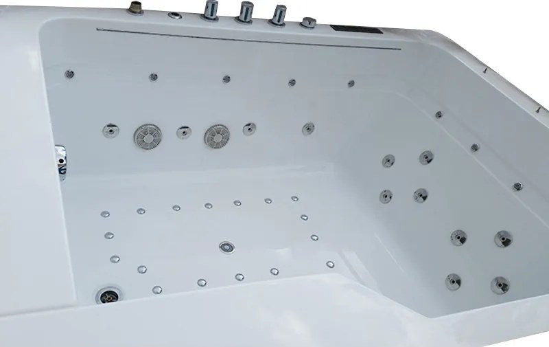 Terra Hydromasážna vírivá vaňa Tugela 913 170x130 s ohrevom vody, biela