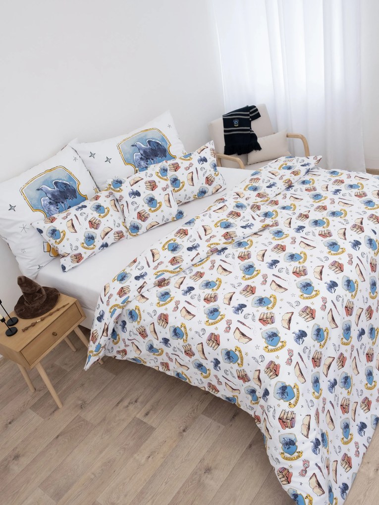 Bavlnené obliečky Renforcé - Havraspár biele 140 × 200 cm, 70 x 90 cm