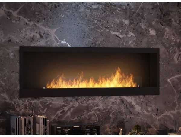 InFire - Vstavaný BIO krb 150x50 cm 4,2kW čierna