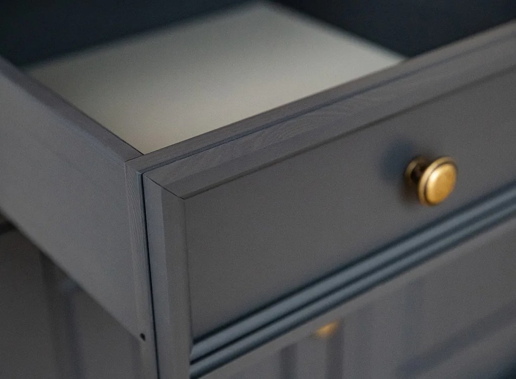 PROXIMA.store - Rustikálna drevená vitrína veľká 4s.2 - BELLUNO ELEGANTE FARBA: biela - orech