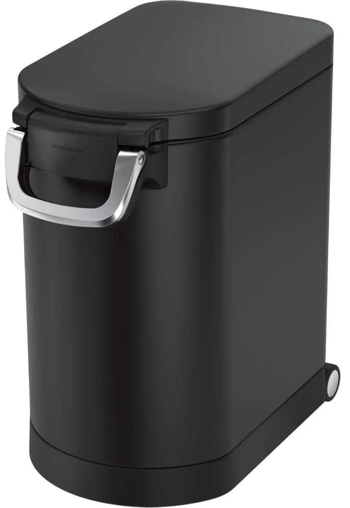 Simplehuman Kontajner na suché krmivo s poistkou 25 l, čierna mat, 25 l