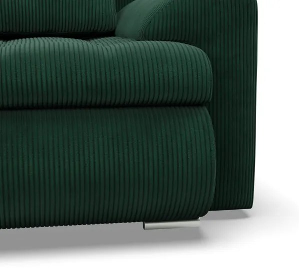 Trojmiestna rozkladacia sedačka FORESTA fľaškovo zelená