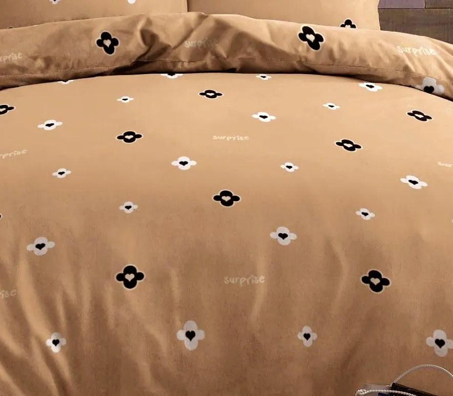Bavlnené obliečky Homa ROMEA BEIGE 7-dielna sada 140x200 cm