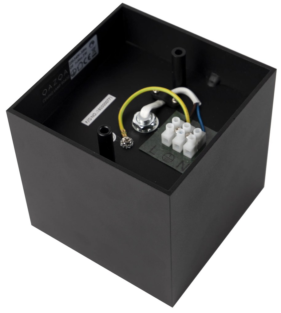 Dizajnové bodové svetlo čierne štvorcové - Box