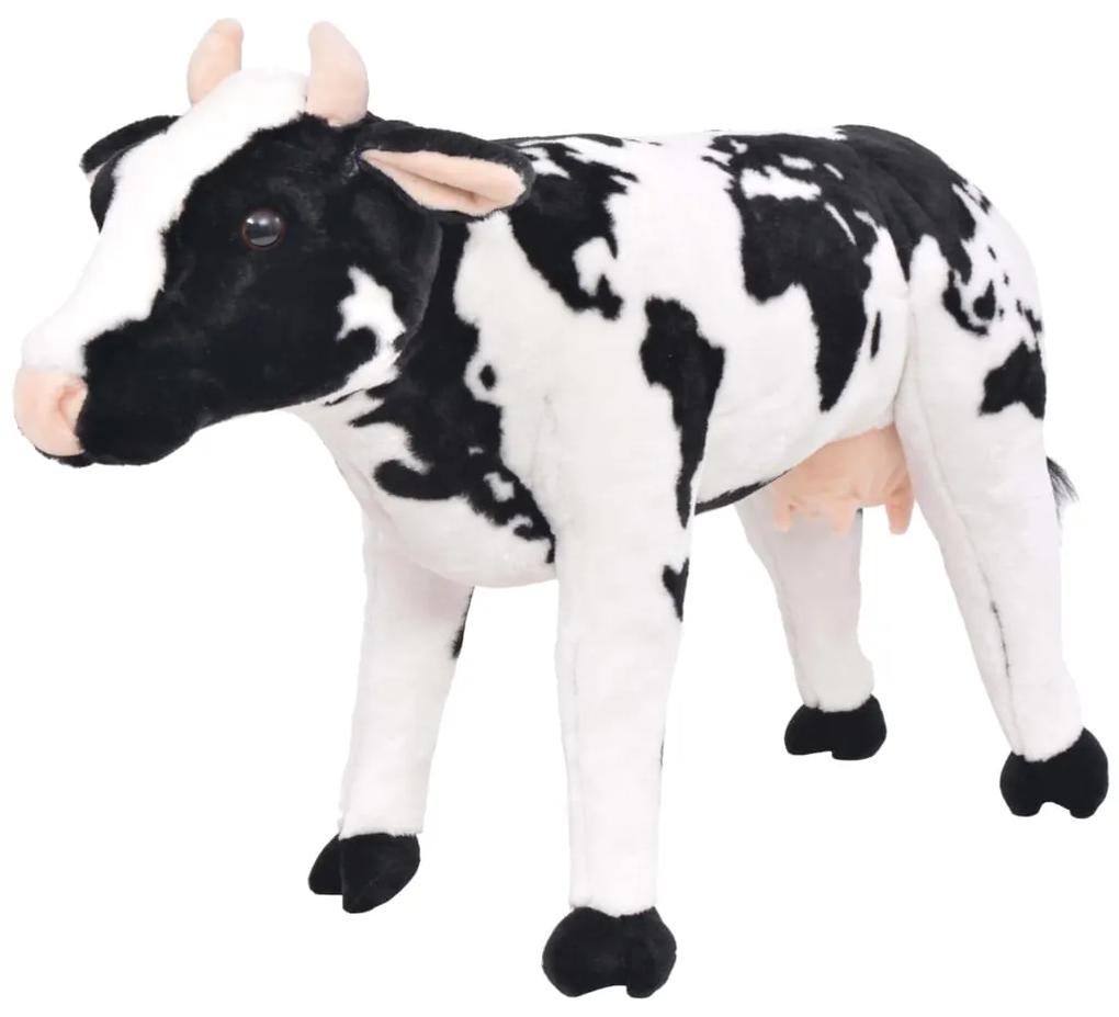 Stojaca plyšová hračka, krava, čierno-biela, XXL