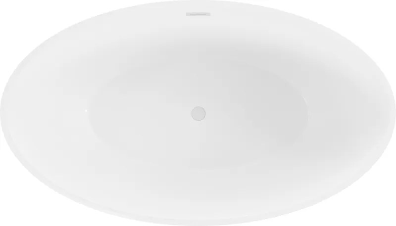 Mexen Nike, voľne stojaca vaňa 175 x 100 cm, biela-čierna, biely prepad, 54071751075-20