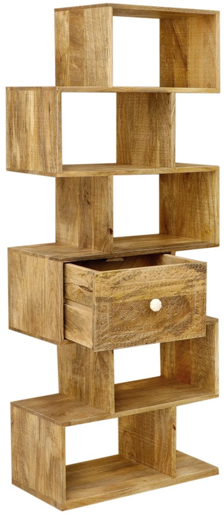 furniture-nabytek.cz - Dřevěná police do kuchyně 60x150x30 z masivu mango