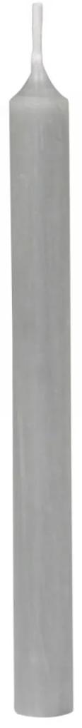 Sivá úzka sviečka Taper grey - Ø 1,2 * 13cm / 2.5h