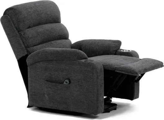 Polohovacie kreslo sivé, elektrické TV-S8348 GREY2