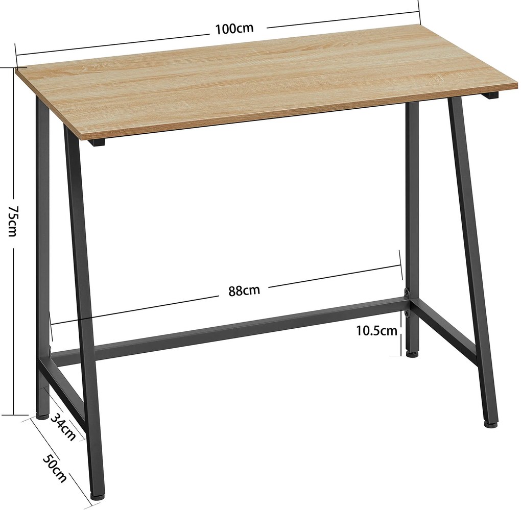 Dekorstudio Počitačový stolík - Dub sonoma - LWD040B11