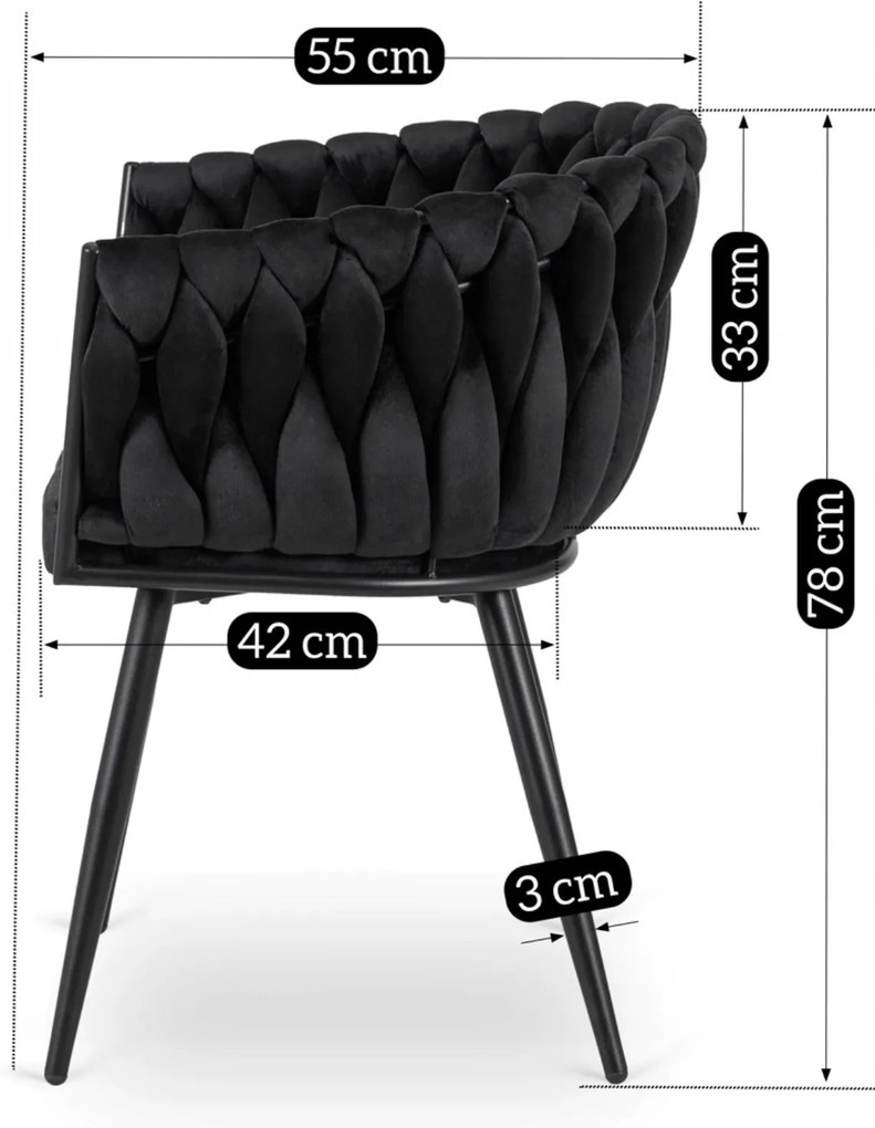 PROXIMA.store - Čalúnená jedálenska stolička ELENA FARBA: sivá