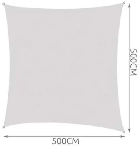 Tieniaca plachta štvorec 5m 10188 sivá 200g/m