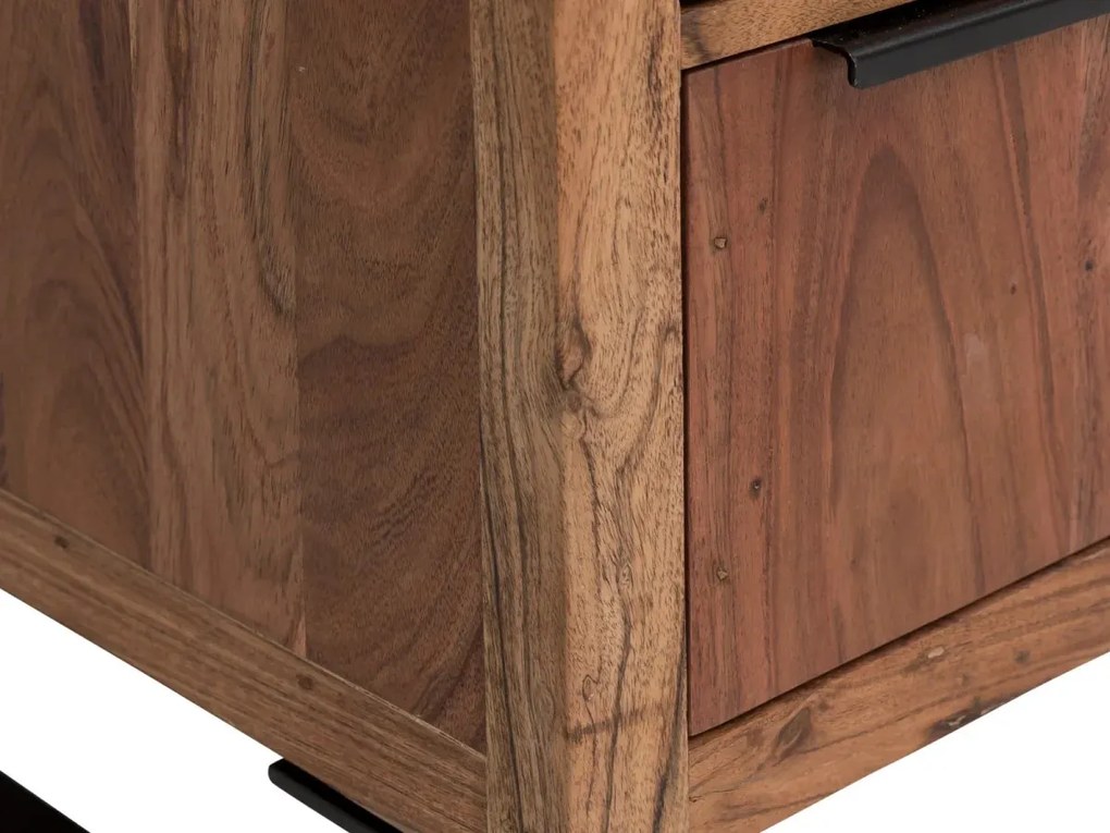 furniture-nabytek.cz - Masivní podstavec pod umyvadlo Sydney Light II z akácie, lakovaný, hnědý