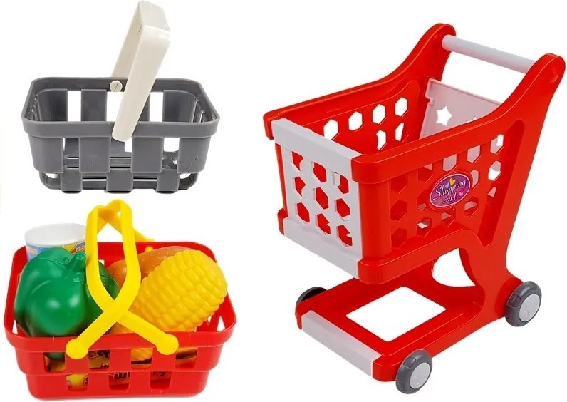 LEAN Toys Obchodná súprava pokladničný vozík