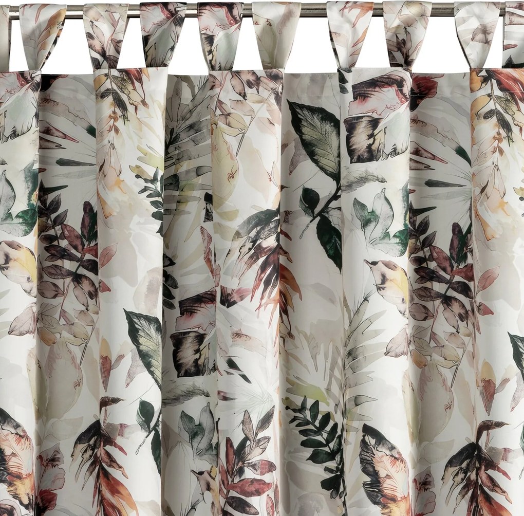 ZÁHRADNÝ VODEODOLNÝ ZÁVES NA PÚTKACH GARDEN 155X200 CM KVETY